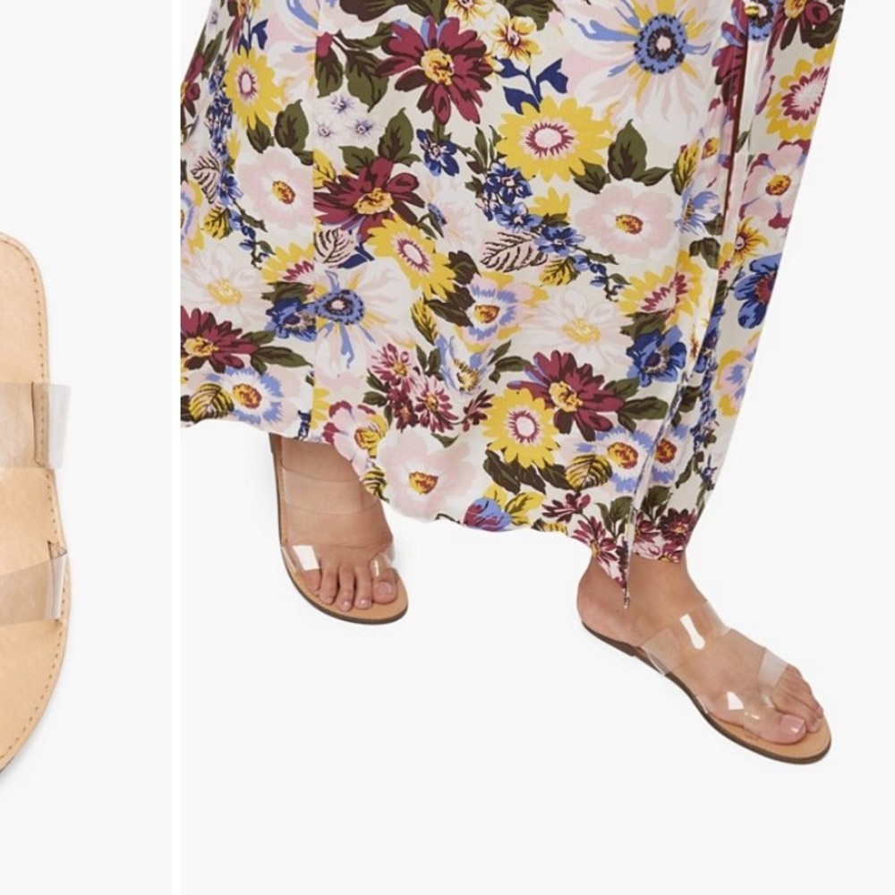 Transparent sandals!